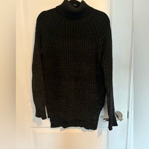 Black and Grey Turtleneck
